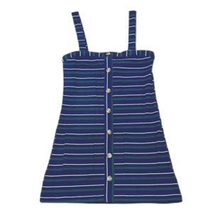 NWT* Olivaceous Striped Tank Dress in Navy and Green - Women's S